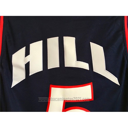 Camiseta USA 1996 Grant Hill #5 Negro
